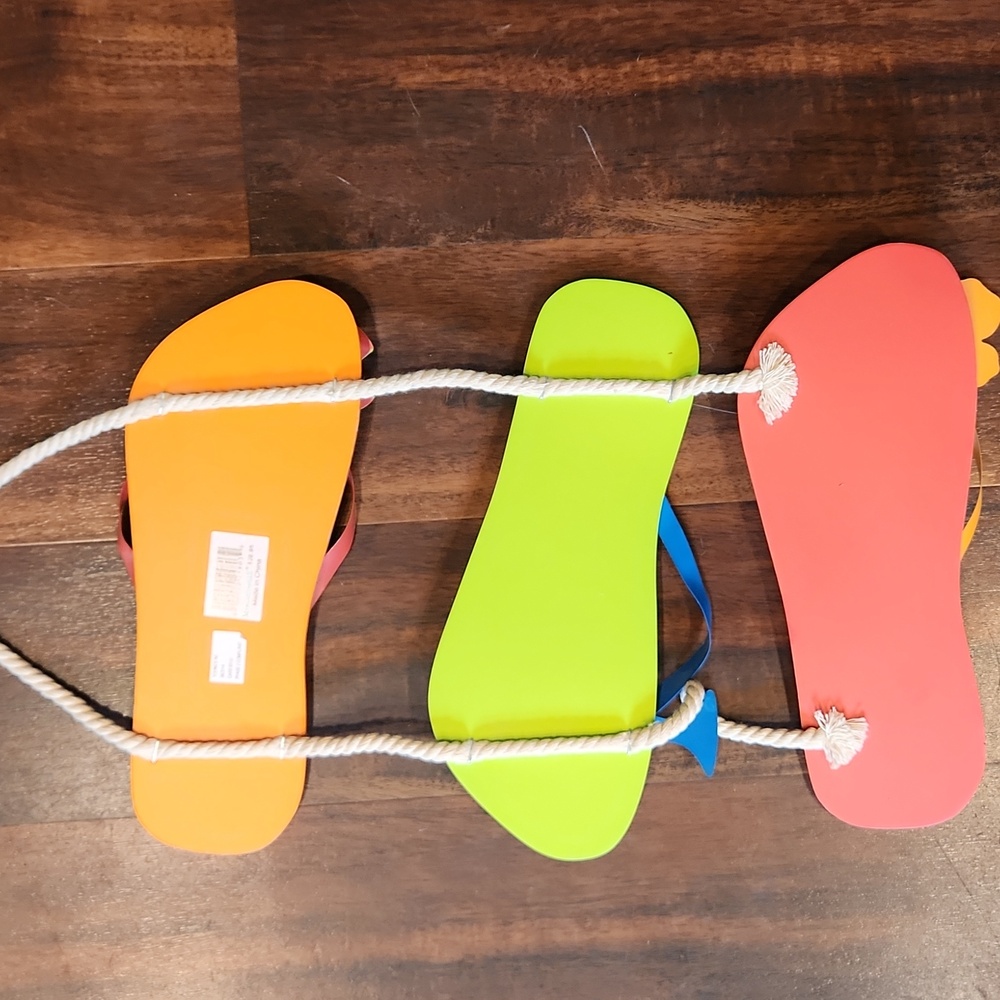 Margraritaville Colorful Flip Flop Wall Decor - Picture 3 of 5